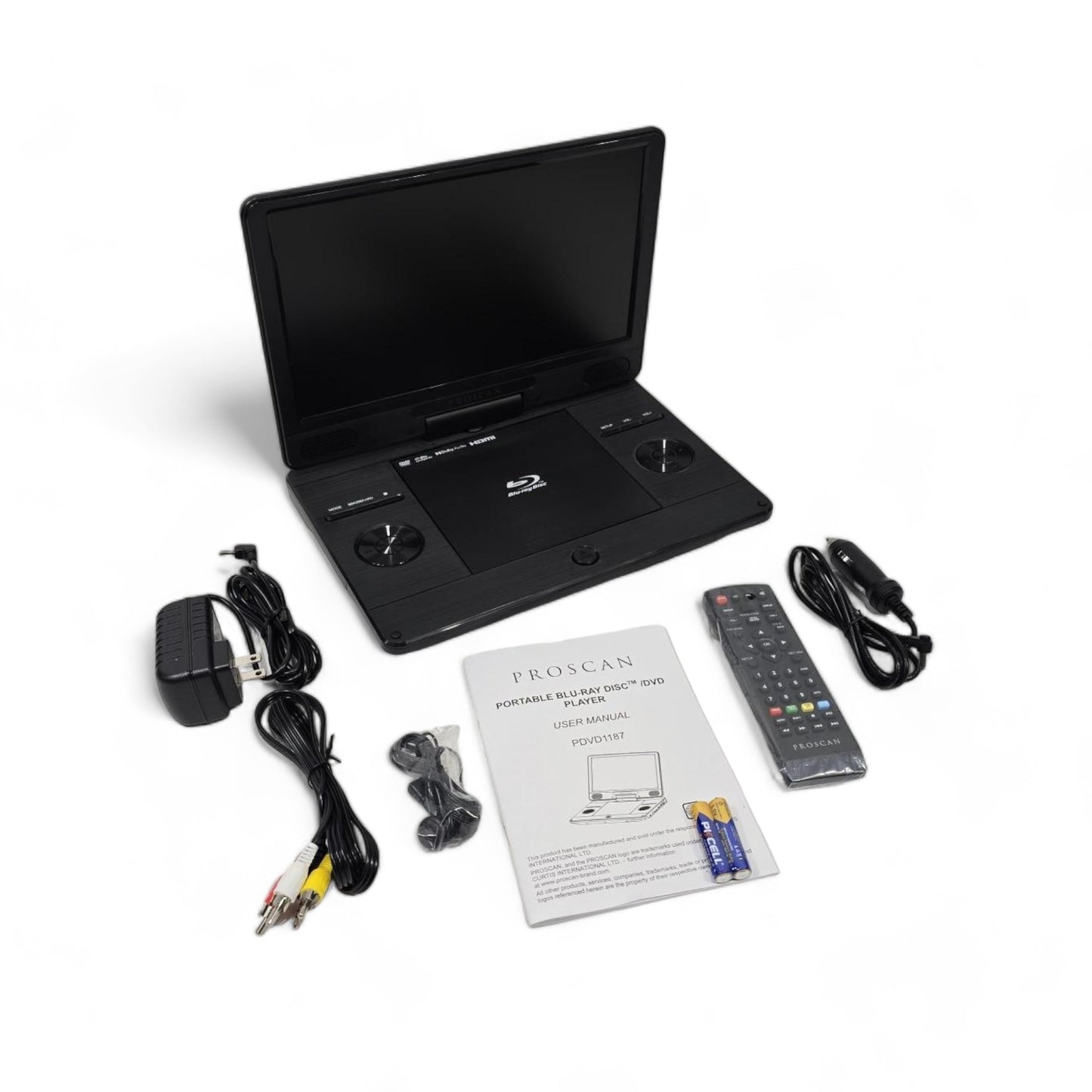 Proscan 11.4" Swivel Screen Portable Blu-ray Player with HDMI Port PDVD1187