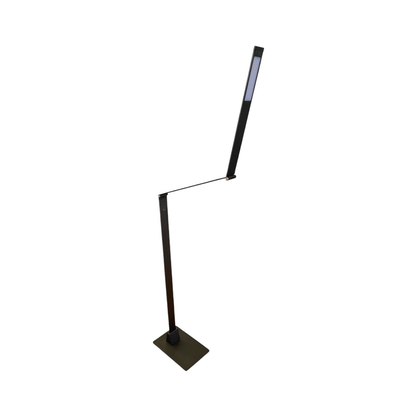Electrix Slim Line Z LED Floor Lamp, Aluminum-Gray Finish 900Lms 3000K Color