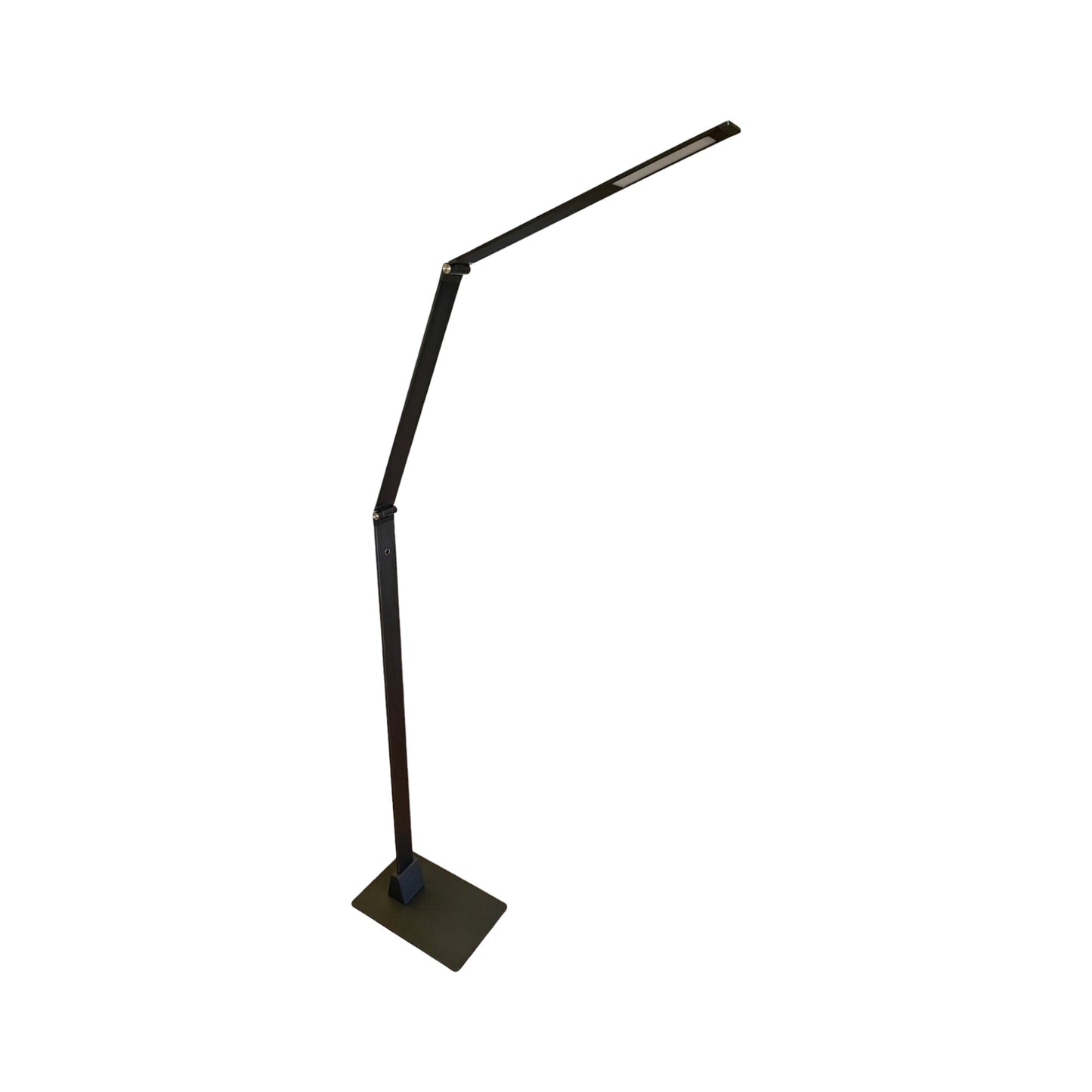 Electrix Slim Line Z LED Floor Lamp, Aluminum-Gray Finish 900Lms 3000K Color