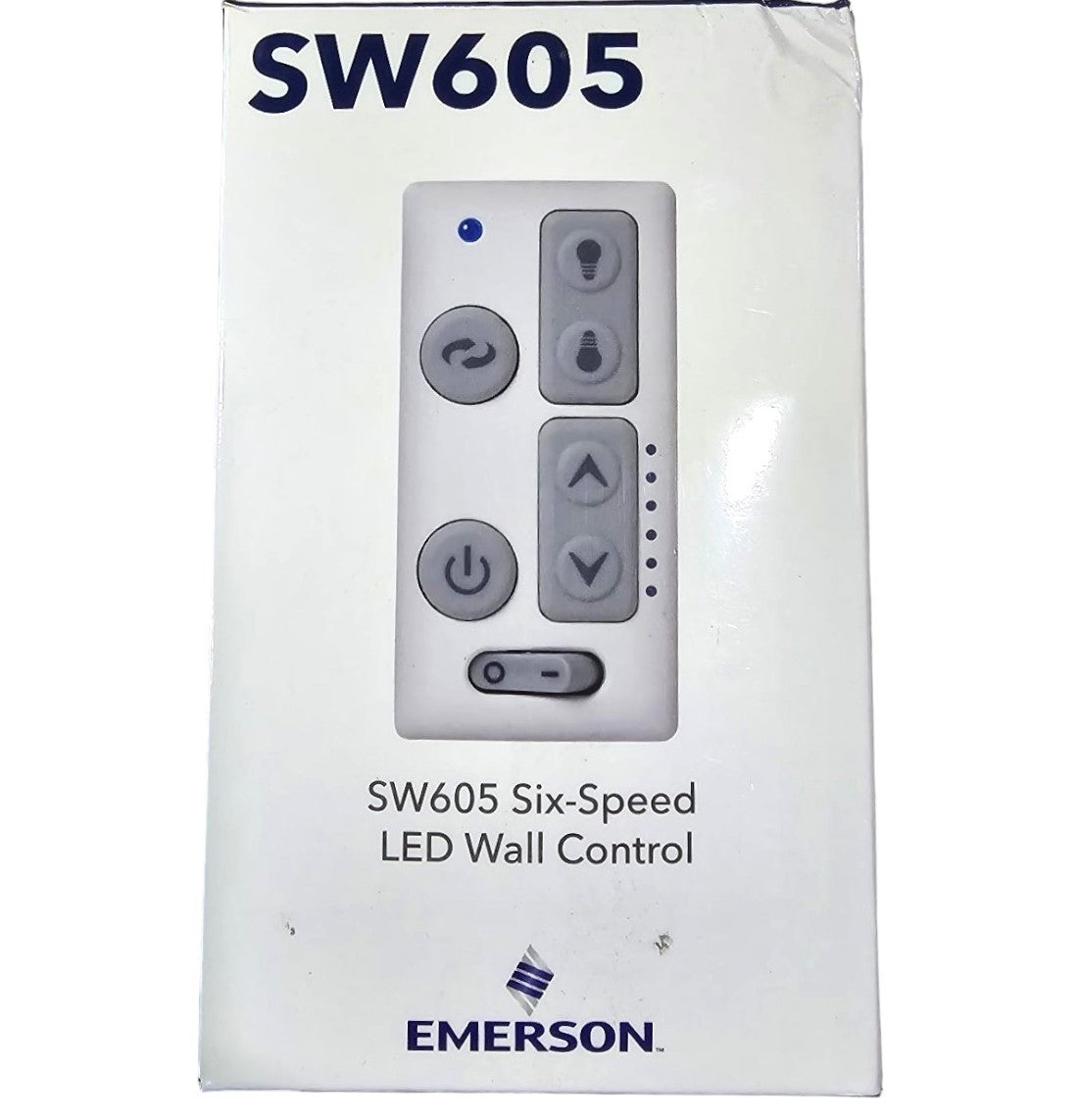 Emerson 6-Speed 1.0 Amp Reversing Dimming LED Wall Control SW605