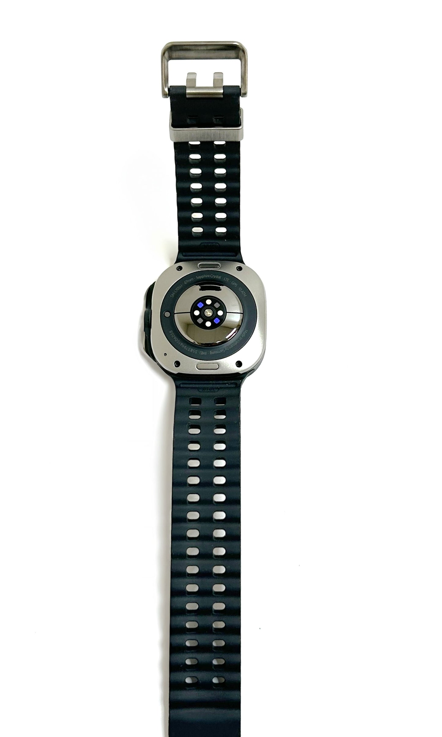 Samsung Galaxy Watch Ultra Smartwatch 47mm LTE Titanium Silver Case with M/L Dark Gray Marine Band - SM-L705UZTAXAA