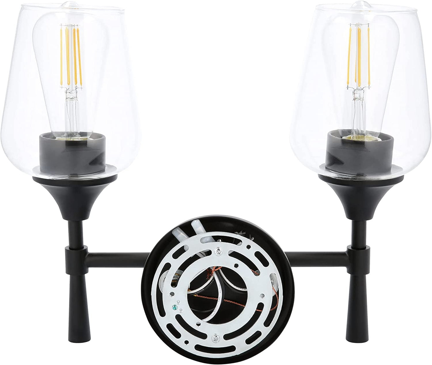 Sunset Stella 2-Light Bathroom Vanity Light, Black color - F27012-31
