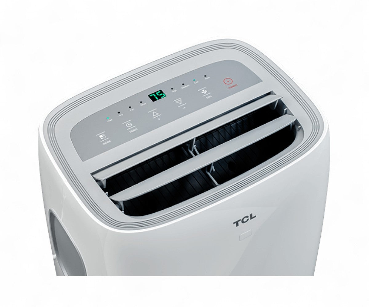 TCL 8,000 BTU Portable Air Conditioner ASHRAE 350 sq ft Portable AC, 115V, 3 Cooling Speeds & 3 Fan Speeds, Digital Thermostat - TPW08CR19
