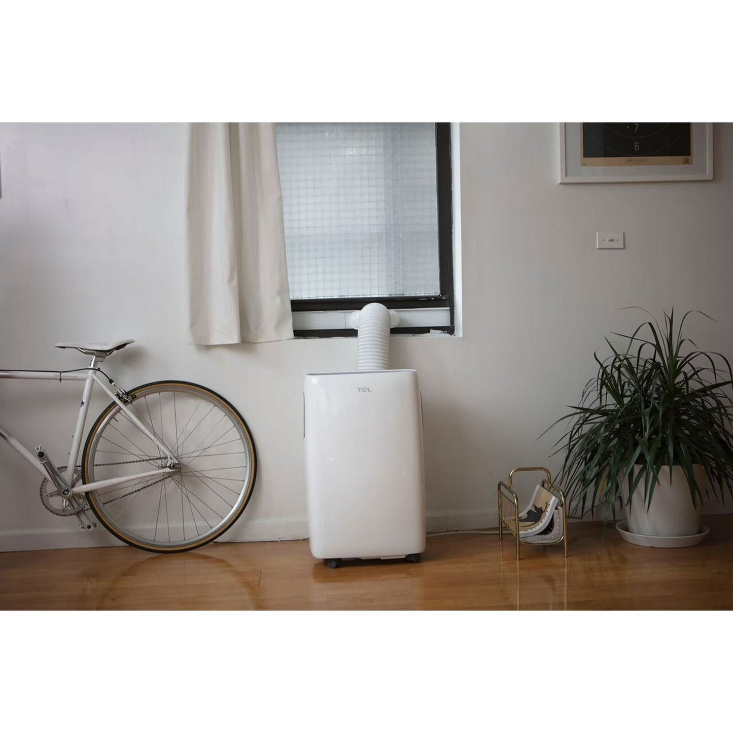 TCL 12,000 BTU ASHRAE/6,200 BTU DO (115-Volt) White Portable Air Conditioner with Heater & Remote, Cools 250-sq ft, 3 cooling speeds and 3 fan speeds TPC-12E/KA