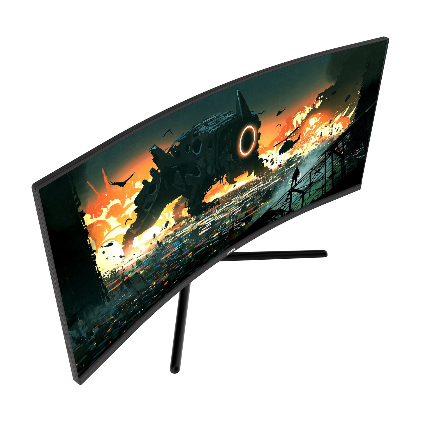 Viotek 34" LED Curved Monitor GNV34DBE 34-Inch Curved Gaming Monitor,144Hz UWQHD 4ms, w/ Dual DP 1.4 & Dual HDMI 2.0 - GNV34DBE