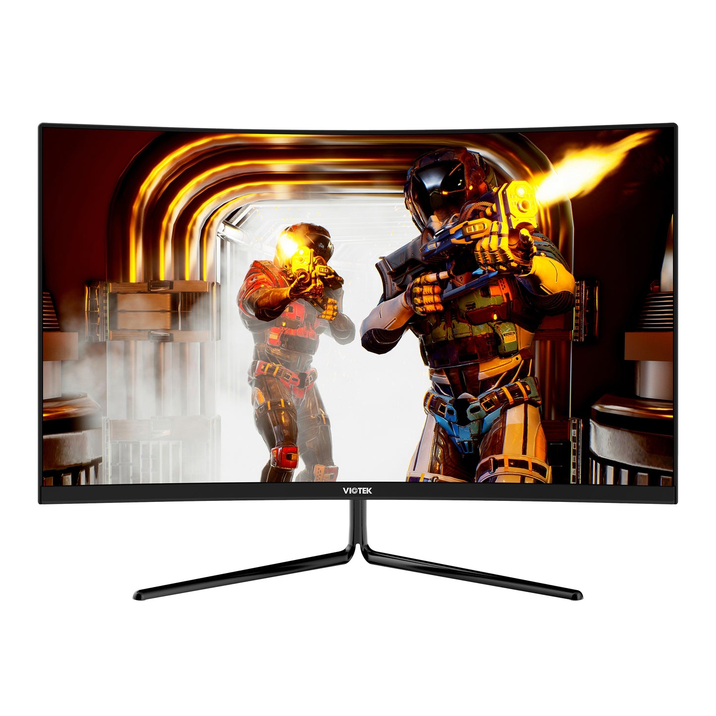 Viotek 27" LED Curved Gaming Monitor 144hz, 1440p, 4.8ms, DP, HDMI, Black GN27DB