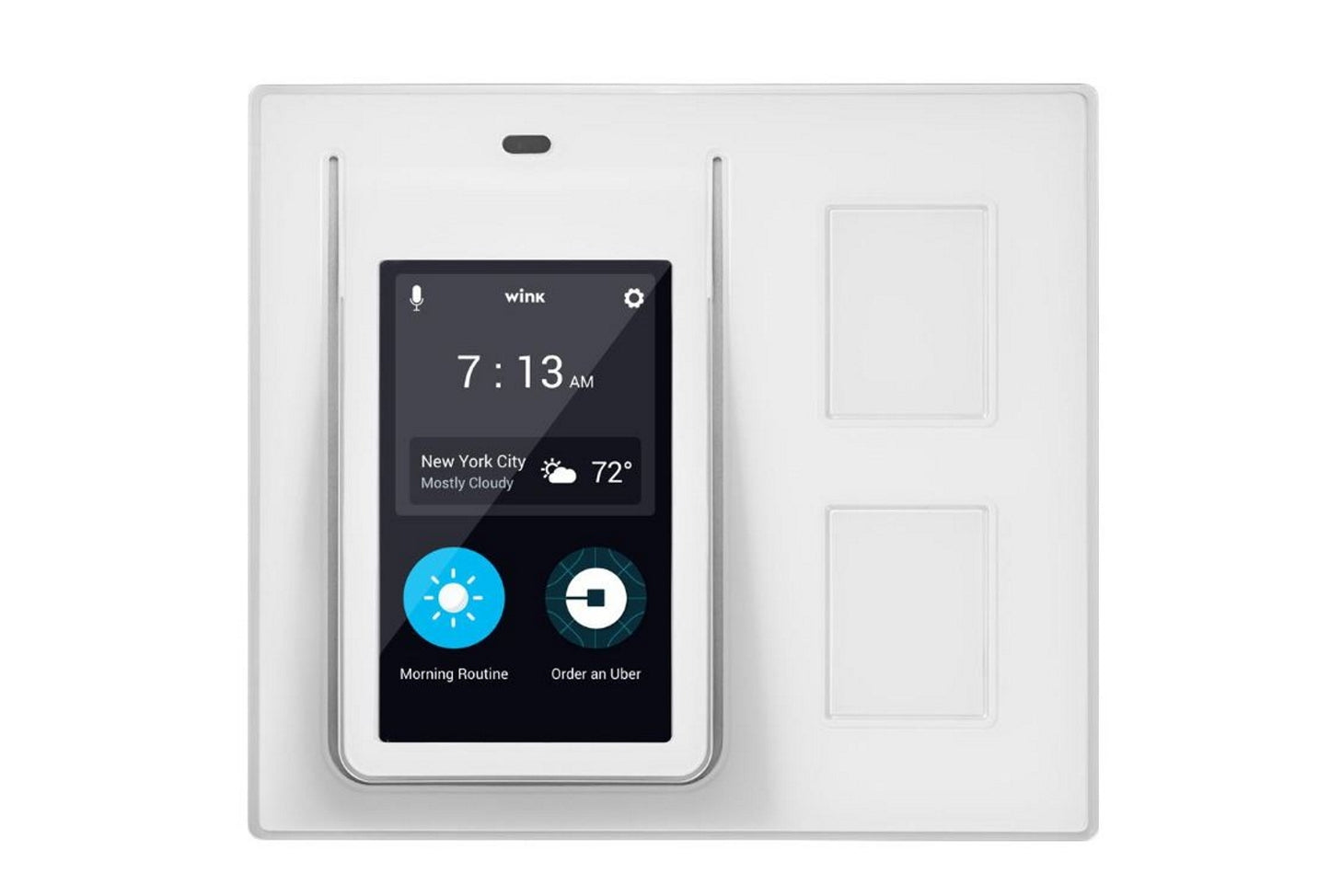 Wink Relay Wall-Mounted Smart Home Controller, 4.3" Touchscreen White PRLAY-WH01