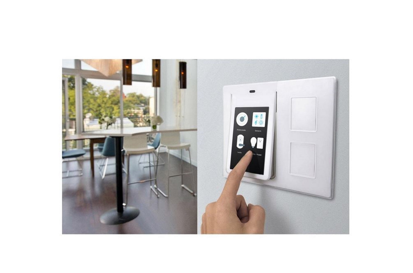 Wink Relay Wall-Mounted Smart Home Controller, 4.3" Touchscreen White PRLAY-WH01