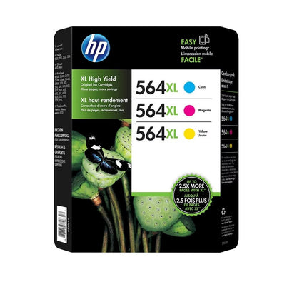 HP 564XL Color Ink Cartridges 3-Pack D8J63BN