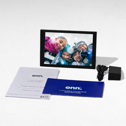 ONN 7” Wi-Fi Digital Picture Frame, Send Photos & Videos Instantly via the Free Frameo App