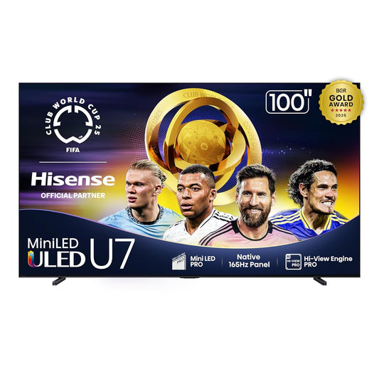 Hisense 100" Class U7 Series MiniLED QLED UHD 4K HDR Smart Google TV (2025) 100U75QG