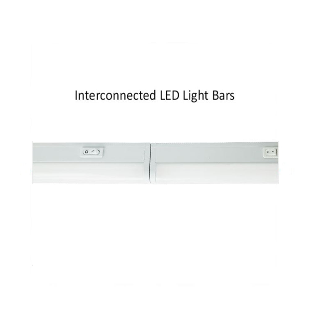 Luminance Sunset Lighting F8816-30-1 Undercabinet, Integrated LED - Poly Carbonate Opal with White Finish