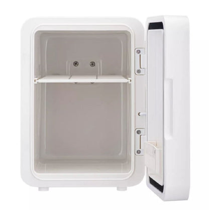 Frigidaire Gallery 9 Can or 6 Liter, Beauty Lighted Mirror Fridge White EFMIS172-WHITE, Plugs into 12v car adapter or home outlet