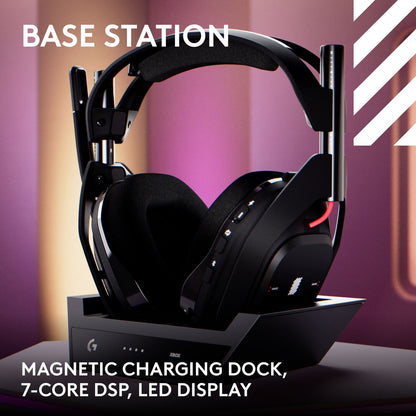 Logitech ASTRO Gaming Gaming A50 Gen 5 Wireless Gaming Headset Black 939-002217