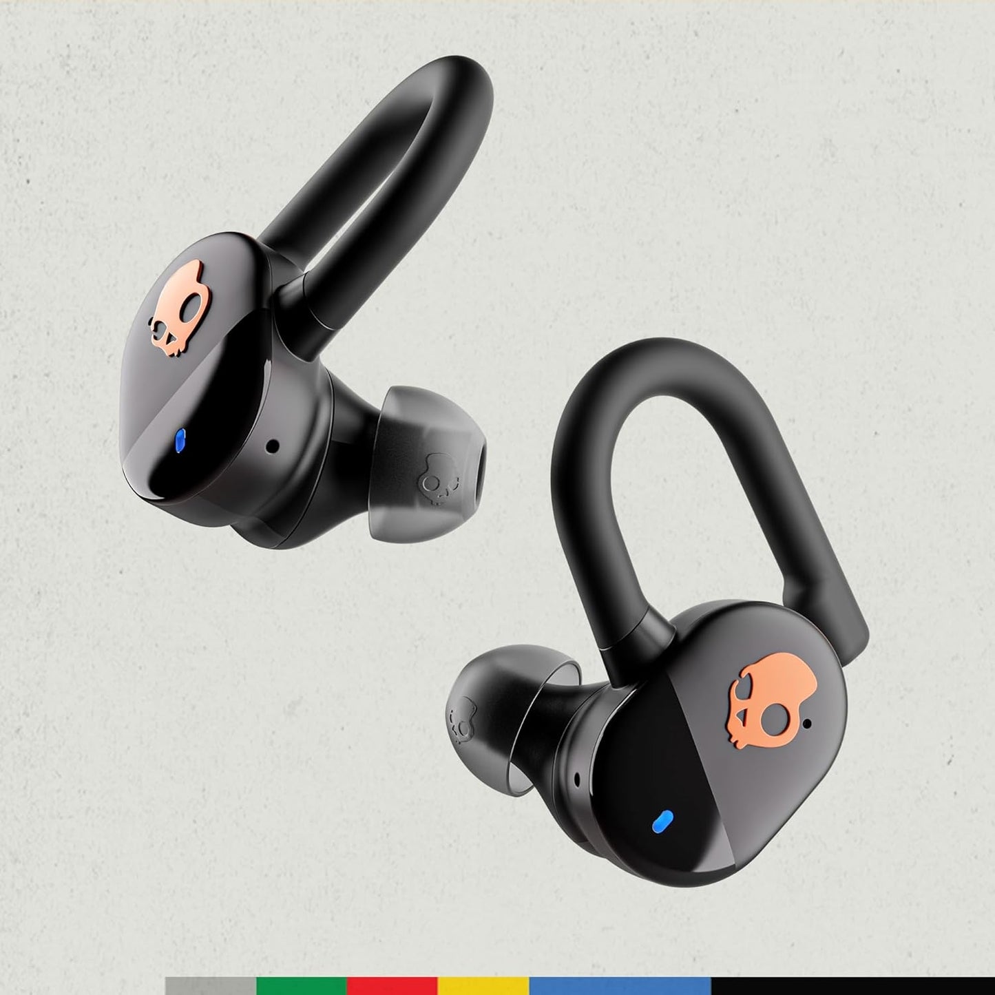 Skullcandy Push Play True Wireless Earbuds, Water Resistant, 34 Hour Battery, 3 Preset EQ Modes, Black S2PPW-S749