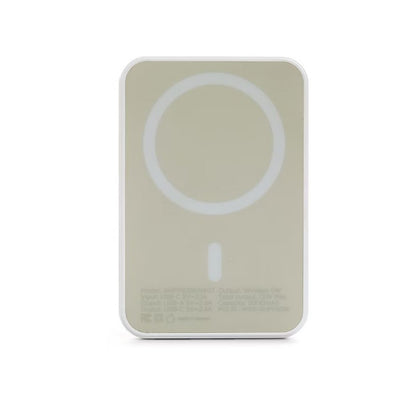 iHome 5000mAh Magnetic Portable Power with USB-A, 2IHPP1008WHTCB White
