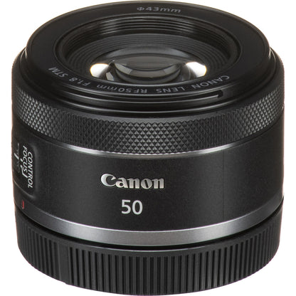 Canon RF50mm F1.8 STM Standard Prime Lens for EOS R-Series Cameras Black 4515C002
