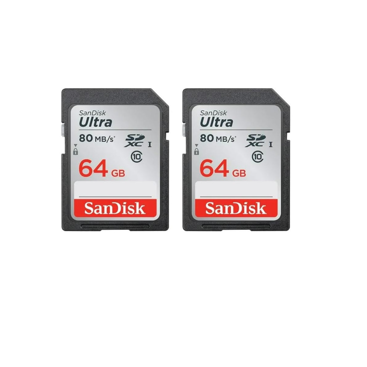 SanDisk Ultra SDXC 64GB Class 10 Memory Card 2-Pack SDSDUN4-064G