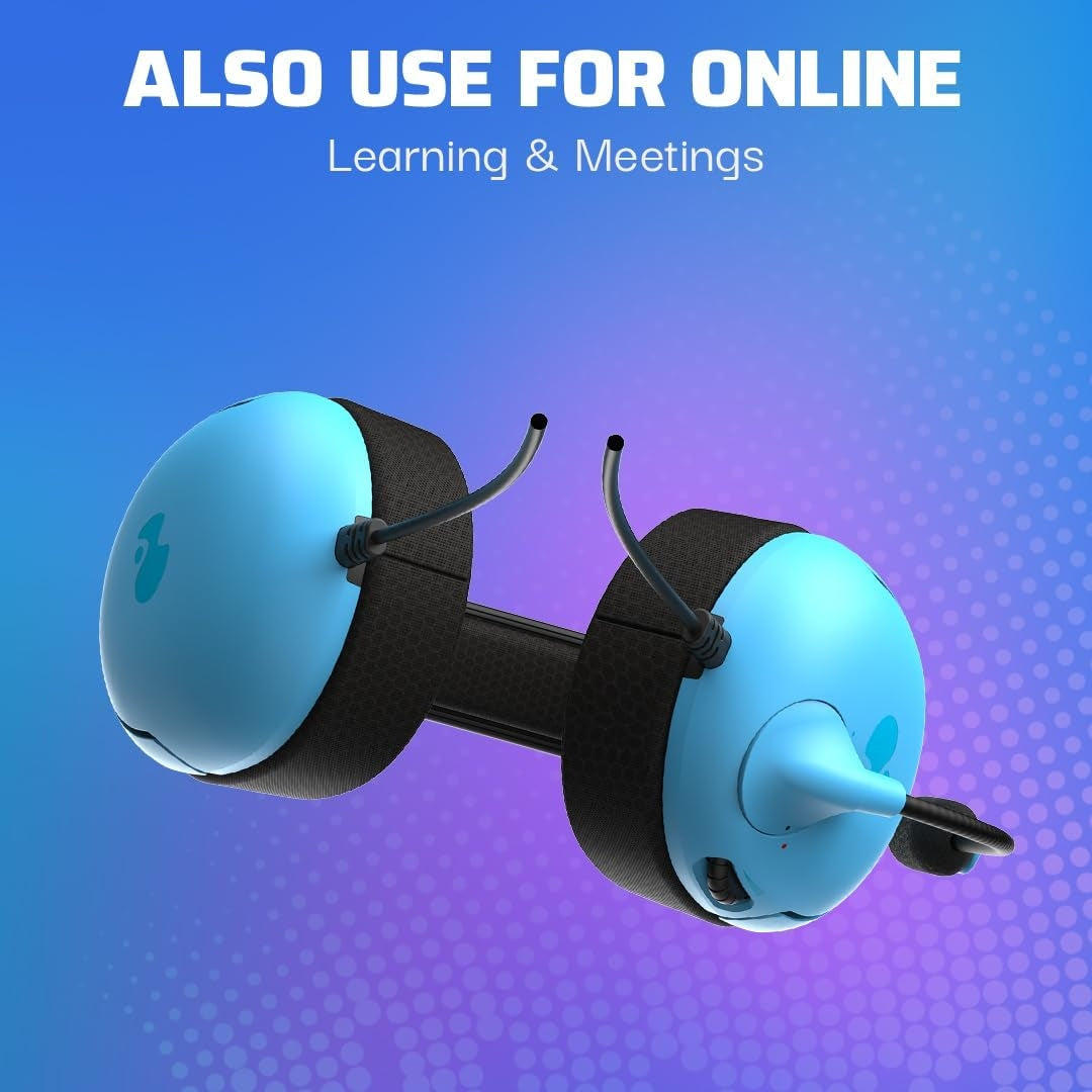 PDP AIRLITE Wired Stereo Gaming Headset – Sony PlayStation 4, PS5 and Windows Blue PC 052-011-BL