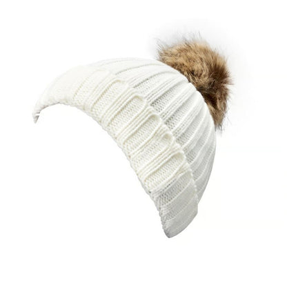 iLive Wireless Knit Cap with Pom-Pom and Built-in Speaker IAKB48CW
