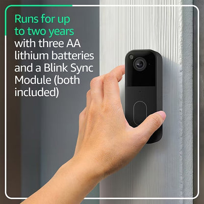 Blink Wireless Video Doorbell System (2nd Generation) and Mini Indoor Camera BJSDRBLLPLS2