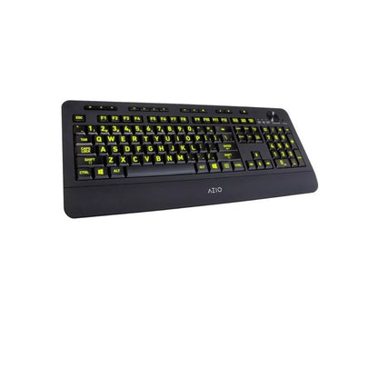 AZIO - Vision Wired Keyboard with Back Lighting - Black KB506
