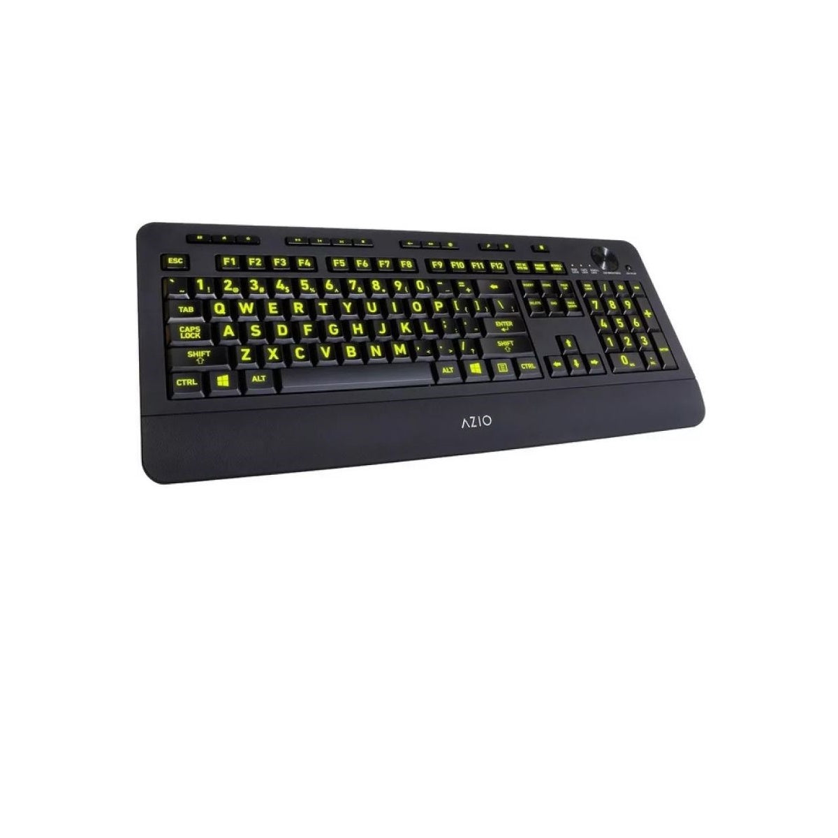 AZIO - Vision Wired Keyboard with Back Lighting - Black KB506
