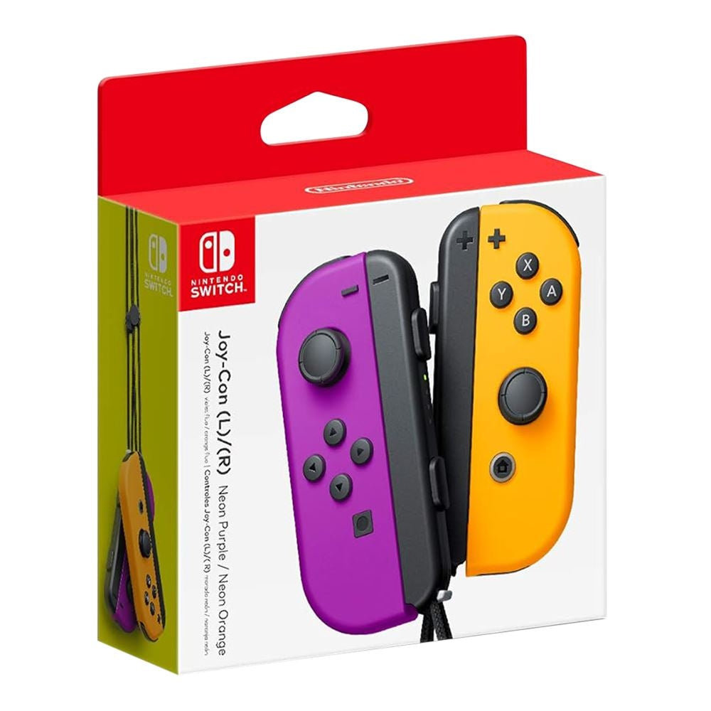 Joy-Con (L/R) Wireless Controllers for Nintendo Switch - Neon Purple/Neon Orange 110753