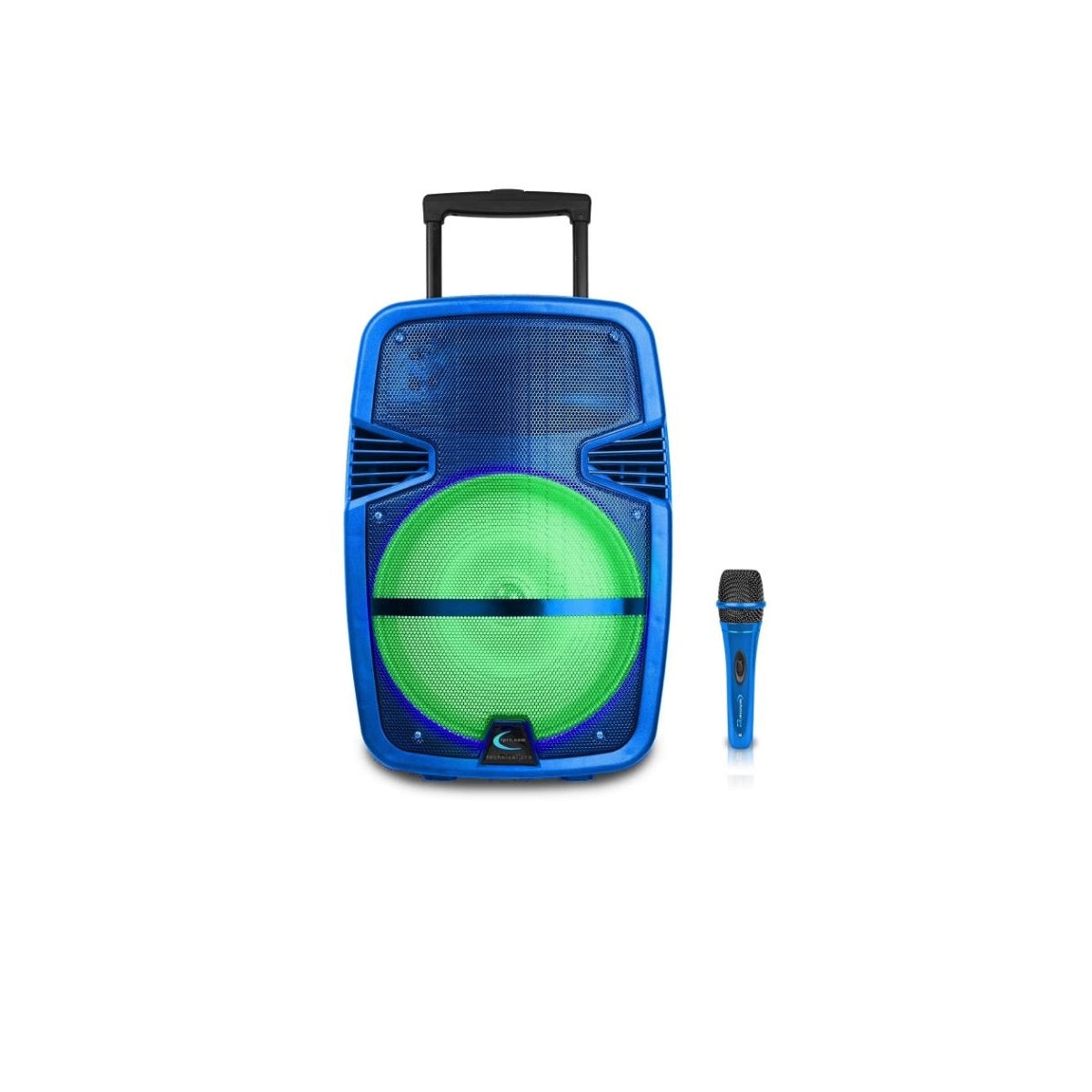 Technical Pro Blue 10" Rechargeable Bluetooth LED Loudspeaker with USB / SD Card Inputs & Microphone PARTY10B2