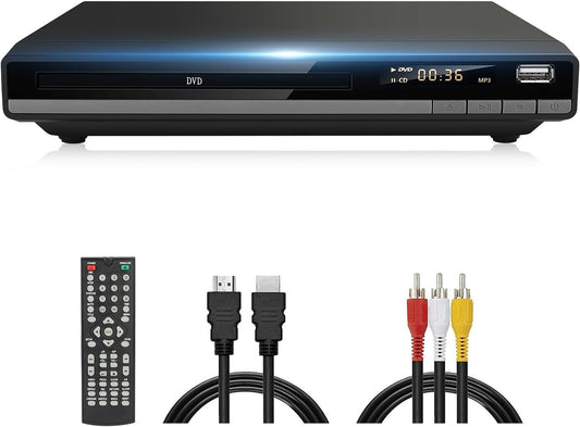 CURTIS DVD-168 DVD Player with Progressive Scan, Multi-Format Disc Playback