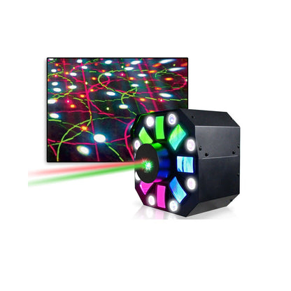 Technical Pro LGMEGAx Pro DMX DJ Multi-Pattern Laser and Stage LED Light
