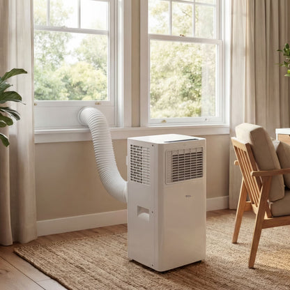 TCL - 250 Sq. Ft. 6,000 BTU Smart Portable Air Conditioner 3-in-1 with AC, Fan & Dehumidifier - White T06PC5S