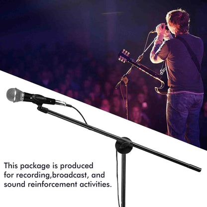 Technical Pro MC1ST Adjustable Tripod Boom Microphone Stand with Mic Included