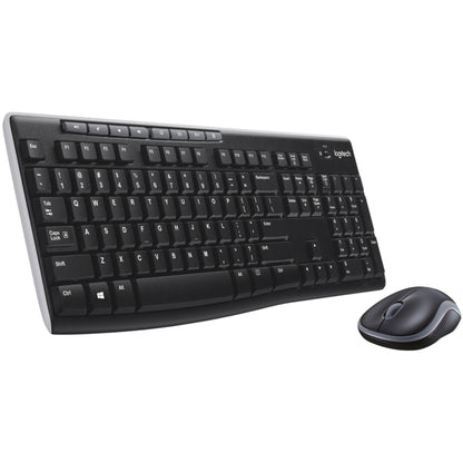 Logitech MK270 Wireless Keyboard/Mouse Combo - 2.4 GHz - Black 920-004536