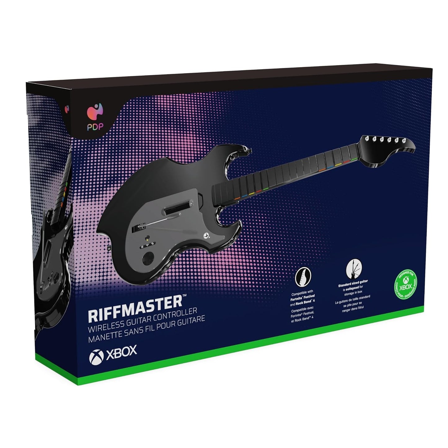 PDP - RIFFMASTER Wireless Guitar Controller For XBOX Series X|S, XBOX One & Windows 10/11 PC - Black