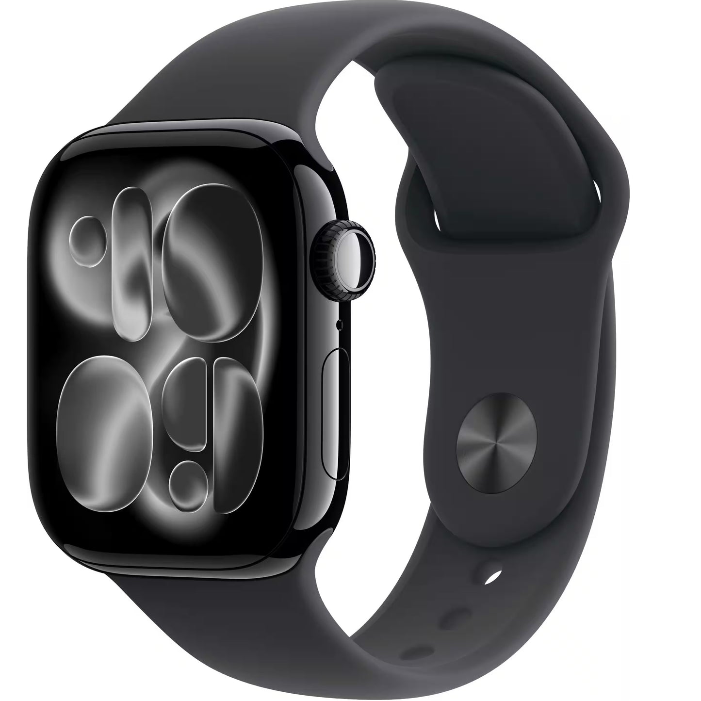 Apple Watch Series 11 (GPS+Cellular) 42mm Aluminum Case with Black Sport Band - S/M - Jet Black MF834LW/A