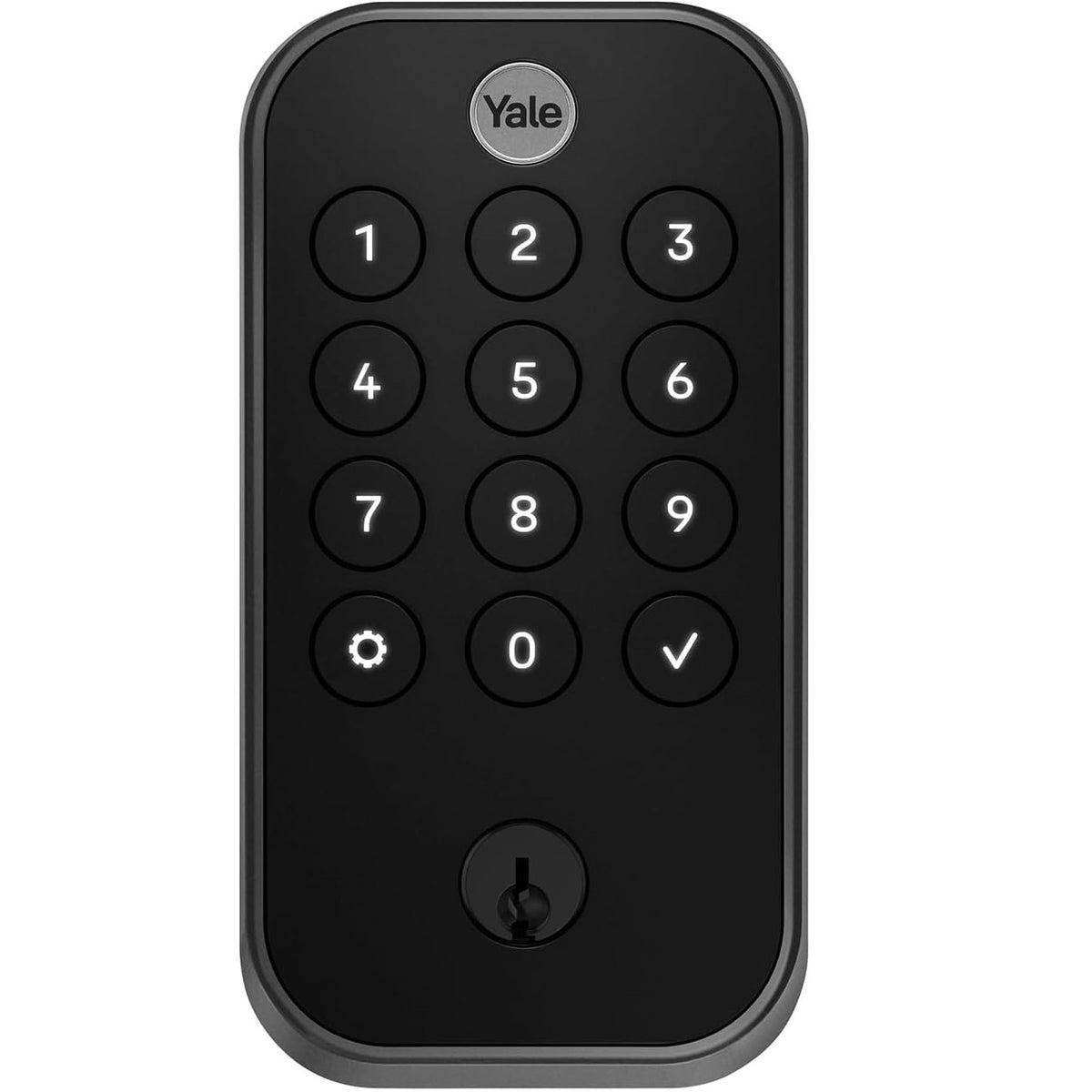 Yale Assure Lock 2 Touch Deadbolt, Black Suede Entry Door Lock with Touch Digital Keypad Keypad