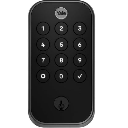 Yale Assure Lock 2 Touch Deadbolt, Black Suede Entry Door Lock with Touch Digital Keypad Keypad