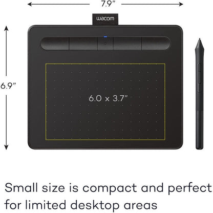 Wacom Intuos Bluetooth Creative Pen Tablet Small, Black