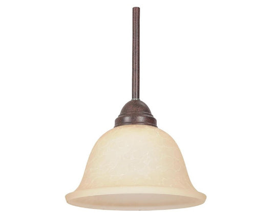 Sunset Lighting Pendant with French White Shades, Rubbed Bronze Finish F1018-62