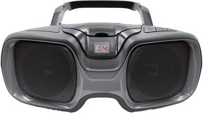 Proscan 3 Watt Portable CD Boom Box Bluetooth & AM/FM Radio Black/Titanium PRCD1037BT