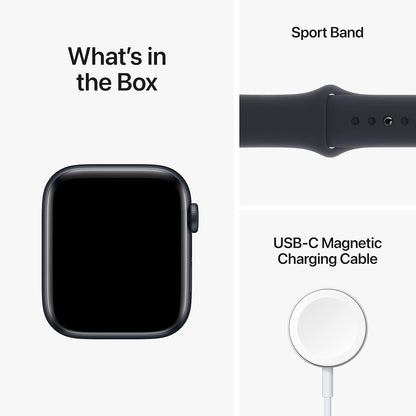 Apple Watch SE 2nd Gen (GPS) 44mm Aluminum Case Sport Band M/L Midnight MNTG3LL/A