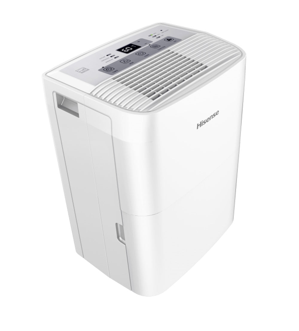 Hisense DH5020K 3-Speed Dehumidifier 35-Pint Capacity, 1000 sq. ft. coverage, 3 Modes – Auto, Continuous, Manual / 3 Fan Speeds – High, Low, Auto
