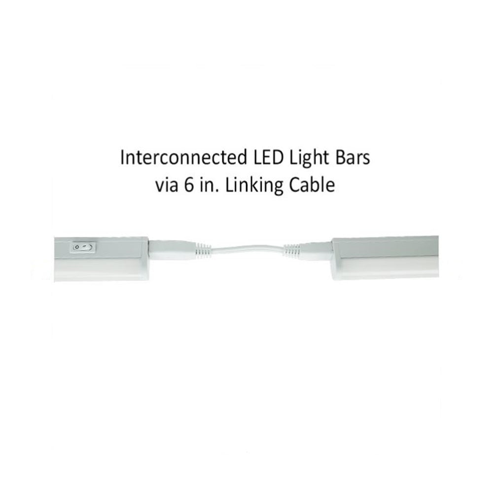 Luminance Sunset Lighting F8816-30-1 Undercabinet, Integrated LED - Poly Carbonate Opal with White Finish