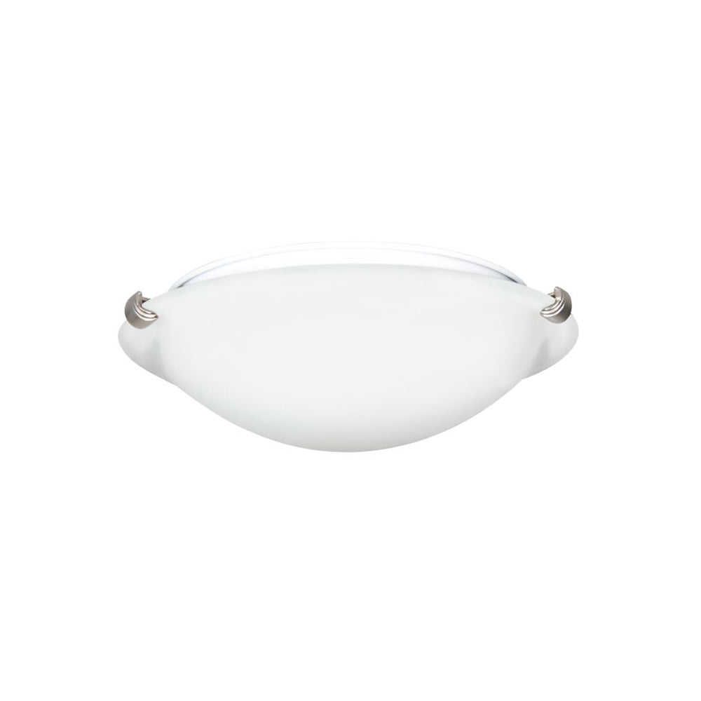Luminance Traditional 12" 2-Light Flush Mount with Satin Nickel Finish F7291-53