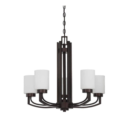 Sunset Lighting Hadley 5-Light 100W Chandelier Provincial Bronze - F22005-64
