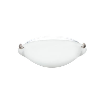 Luminance Traditional 12" 2-Light Flush Mount with Satin Nickel Finish F7291-53