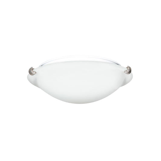 Luminance Traditional 12" 2-Light Flush Mount with Satin Nickel Finish F7291-53