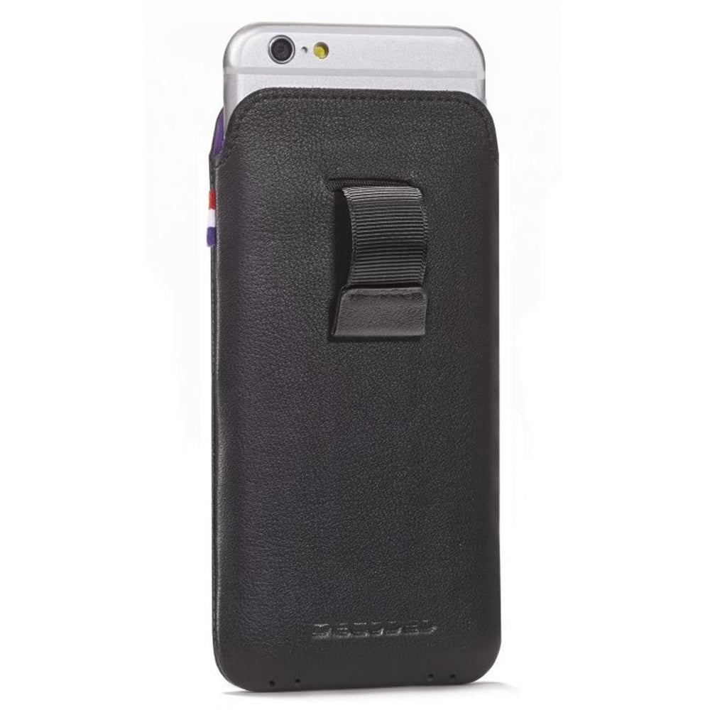 Decoded leather iPhone 8, iPhone 7, iPhone 6s iPhone 6 Pouch w/ strap