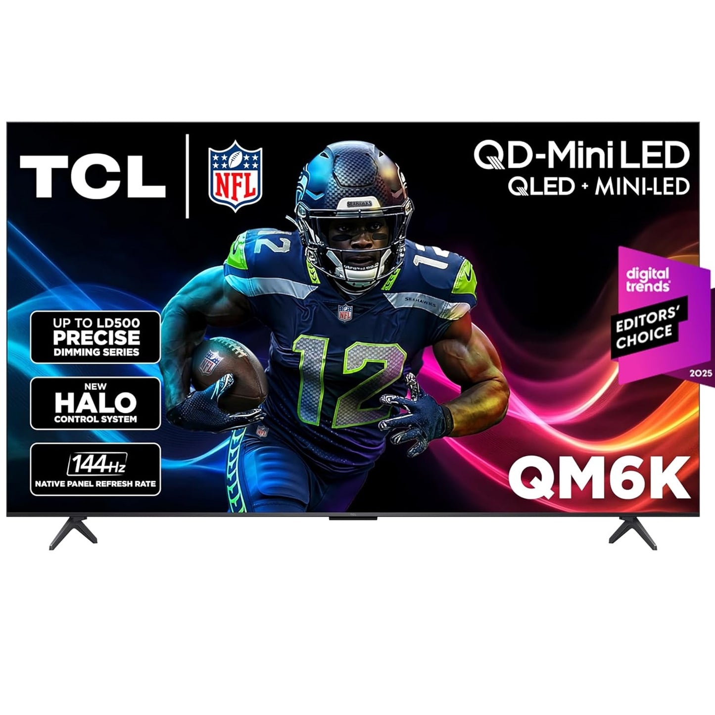 TCL - 65" Class QM6K Series 4K UHD HDR QD Mini LED Smart TV with Google TV (2025)